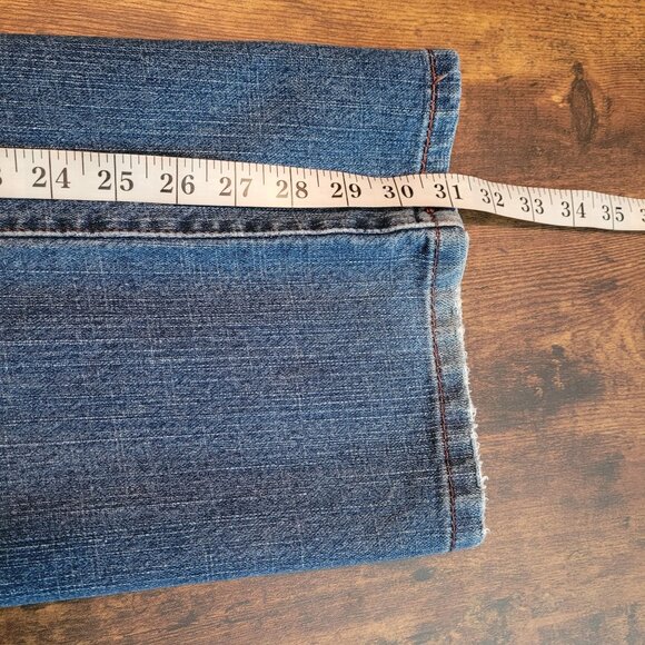 Vtg Levi's Jeans Size 14 Bootcut 515 High Rise Medium Light Wash Y2K Western - Picture 8 of 10